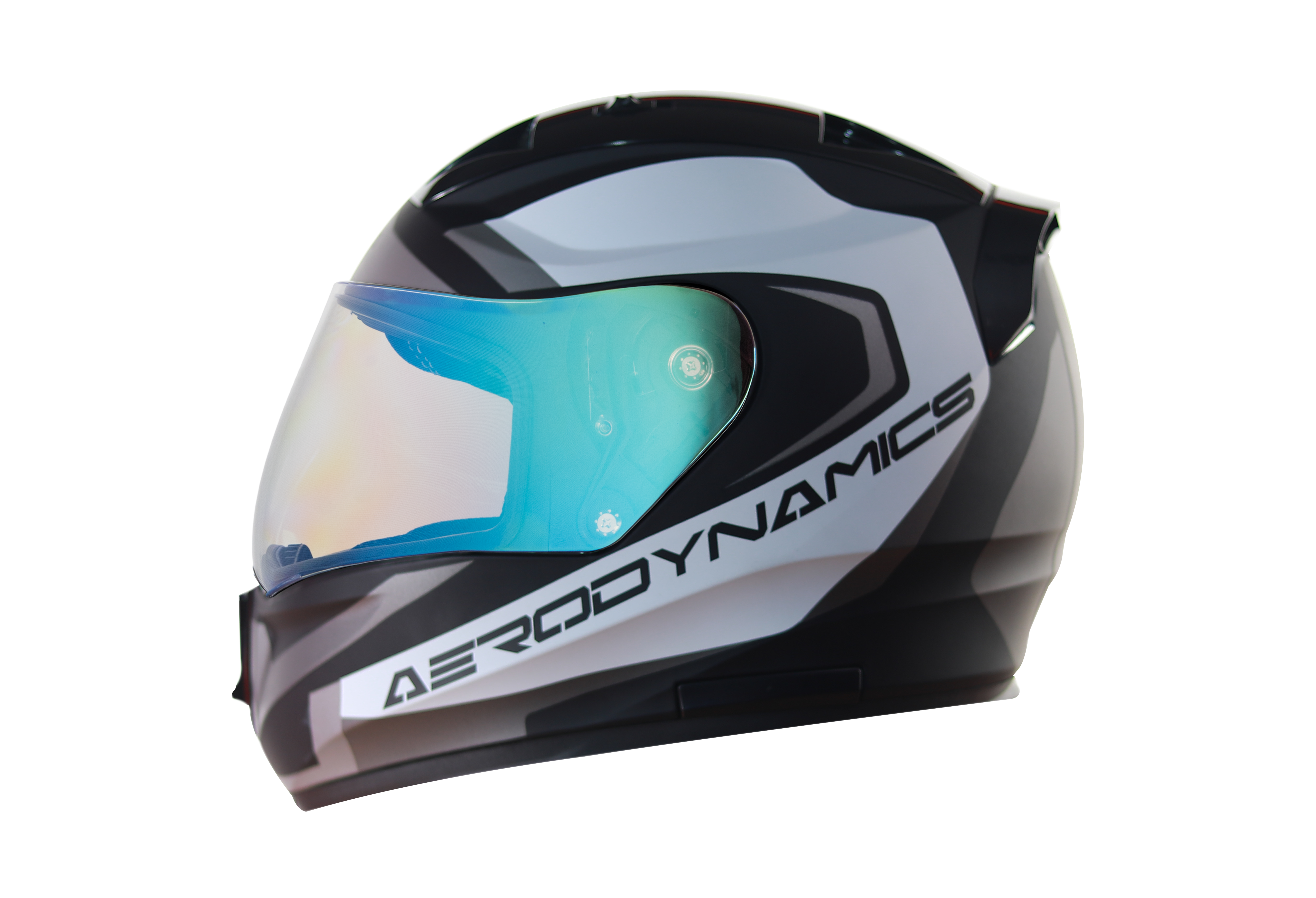 SA-1 Aerodynamics Mat Black With Grey(Fitted With Clear Visor Extra Blue Night Vision Visor Free)